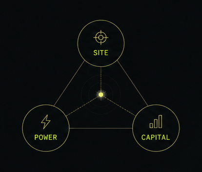 SITE、POWER、CAPITALの連携図